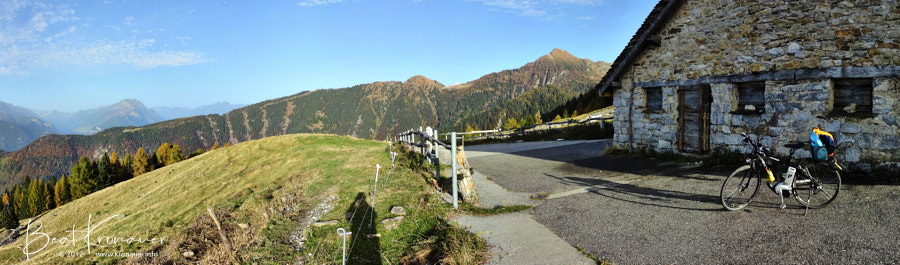 Panoramaaufnahme bei der Alpe della Costa