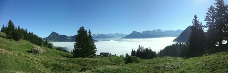 Alp Pfäng mit Nebelmeer