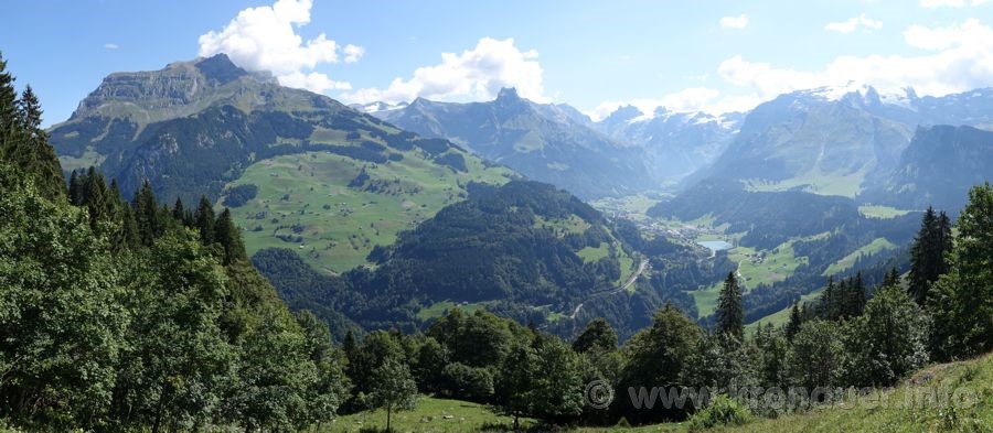 Gross Walenstock (2572 m), Rigidalstock (2593 m), Brunni, Engelberg, Titlis (3238 m)