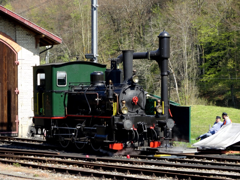 Dampflok Hansli, Jim Knopf, Lukas und Dampflok Emma im Sihlwald