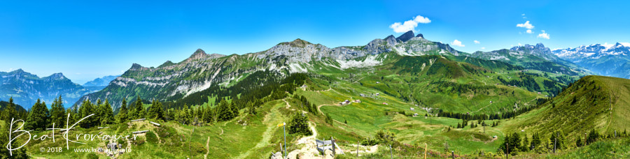 Aussicht von der Hüenderegg in Richtung Biel